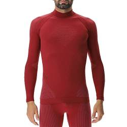 UYN Men's EVOLUTYON UW LG_SL.Turtle Neck T-Shirt, Anspruchsvolles Rot/Bordeaux/Bordeaux, XL von UYN