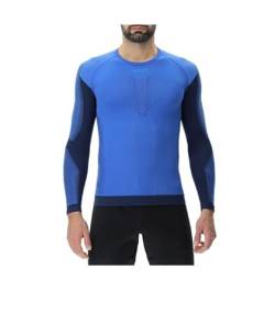 UYN Men's Running PB42 OW Long_SL T-Shirt, Tiefblau/Pfau, Small von UYN