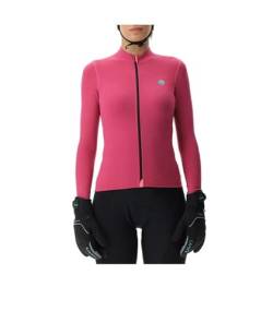 UYN Women's Biking Lightspeed OW Long_SL T-Shirt, Fuchsia/Schwarz, X-Large von UYN