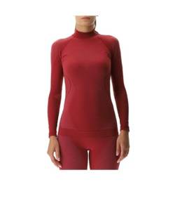 UYN Women's EVOLUTYON UW LG_SL Turtle Neck T-Shirt, Anspruchsvolles Rot/Bordeaux/Bordeaux, X-Large von UYN