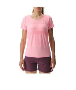 UYN Women's Natural Training OW Short SL T-Shirt, Neonpink meliert, Large von UYN