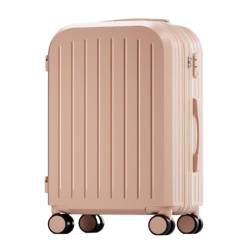 UYRTOY Koffer Gepäck-Handgepäckkoffer, Leichte Passwortbox, Robuster Koffer, Trolley-Koffer for Männer Und Frauen Suitcase (Color : Pink, Size : A) von UYRTOY