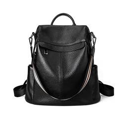 UZOURI Damen Leder Casual Daypack Abendtaschen Laptoptaschen Rucksäcke Mädchenhandtaschen Reisetaschen von UZOURI
