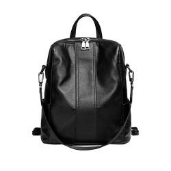 UZOURI Damen Rindsleder Laptoptaschen Bookbags Gepäcktaschen Leder Mode Rucksäcke Casual Daypack Schultaschen von UZOURI