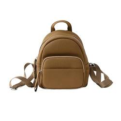 UZOURI Damen-Rucksäcke aus echtem Leder, Laptop-Taschen, lässige Tagesrucksäcke, Gepäcktaschen, Mädchen-Schultaschen aus Rindsleder, Handtaschen, 9 Zoll von UZOURI