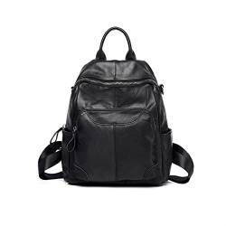 UZOURI Mädchen Handtaschen Schultaschen Leder Casual Daypack Damen Rindsleder Rucksäcke Abendtaschen 11 Zoll Laptoptaschen von UZOURI
