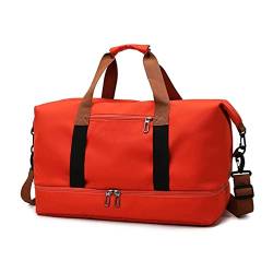 UZOURI Reisetaschen for Herren, Handtaschen, Weekender, Sportgepäck, Damen, Umhängetaschen, Reisetaschen, Sporttaschen ( Color : Red ) von UZOURI