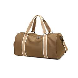 UZOURI Reisetaschen for Herren Reisetaschen Handtaschen Umhängetaschen Weekender Sportgepäck for die Nacht Damen Sporttaschen (Color : Brown) von UZOURI