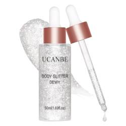 UCANBE Liquid Highlighter Hydratation Make-up Highlighter Body Luminizer Flüssig Highlighter Creme Geschenk zum Valentinstag (Silber 02) von Ucanbe