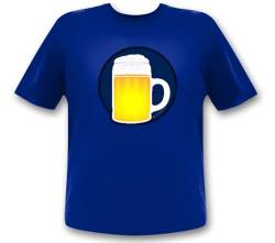 Bier LED Party T-Shirt Oktoberfest Bierglas Fun-Shirt I Lustige Shirts für männergeschenk Vatertag I Witzig Spaß & Fun XL von Ucult