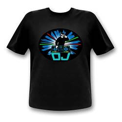 DJ Partyshirt mit DJ Controller/Club LED-Shirt/Eqaulizer LED T-Shirt (M) von Ucult