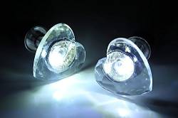 LED Herz-Ohrstecker Ohrschmuck ©Ucult (Weiß) von Ucult