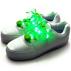 Ucult Leucht-Schnürsenkel Blinkende LED Nylon Schnürsenkel für Party Open Air Sneaker (Grün) von Ucult