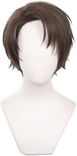 Wig Anime Cosplay Anime Blue Lock Yukimiya Kenyu Cosplay Perücke, braune kurze Haare Halloween Kostüm Party Rollenspiel Perücke + Kappe von Uearlid