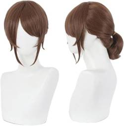 Wig Anime Cosplay Anime Edgar Valden Cosplay Perücke Braun Pferdeschwanz Haar Hut Hitzebeständige Faser Haar + Perücke Kappe Party Rolle Spielen Mädchen frauen von Uearlid