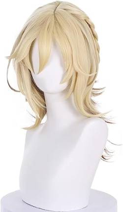 Wig Anime Cosplay Anime Genshin Impact Kaveh Cosplay Perücke, hitzebeständiges Haar Halloween Kostüm Party Zubehör Perücke von Uearlid