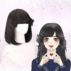 Wig Anime Cosplay Anime Kyou Kara Ore Wa!! Cosplay Perücken Riko Akasaka Cosplay Hitzebeständige Synthetische Perücke Haar Halloween Party Frauen Cosplay Perücken + Kappe von Uearlid