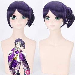 Wig Anime Cosplay Anime LoveLive! Liebe Live Cosplay Perücken Nozomi Tojo Maki Nishikino Nico Yazawa Minami Kotori Haar Cosplay Kostüm Perücke + Kappe (Color : Tojo Nozomi) von Uearlid