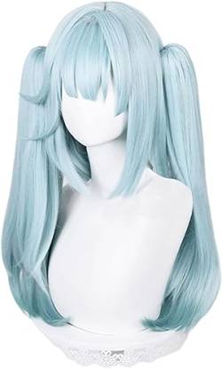 Wig Anime Cosplay Genshin Kaveh Cosplay Wigs Womens Short Braided Halloween Anime Wig + Wig Cap (Size : For Faruzan) von Uearlid