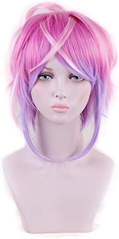 Wig Anime Cosplay Perücke for Division Rap Battle HypnosisMIC Amemura Ramuda Kurze Perücke Cosplay Kostüm Hitzebeständige Kunsthaar Männer Frauen Cosplay Perücken von Uearlid