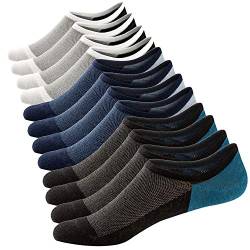 Herren Sneaker Socken Atmungsaktiv Unsichtbar Socken Kurzsocken Baumwoll Knöchelsocken Low Cut Sportsocken (Farbe 4 (6 Paar),38-44) von Ueither
