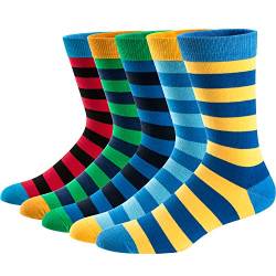 Ueither Lustigen Herren Socken Bunte Gemusterte Baumwolle Socken (Farbe 1,38-44) von Ueither