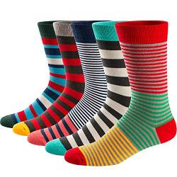 Ueither Lustigen Herren Socken Bunte Gemusterte Baumwolle Socken (Farbe 14,42-48) von Ueither
