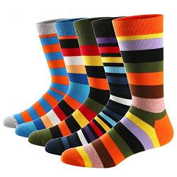 Ueither Lustigen Herren Socken Bunte Gemusterte Baumwolle Socken (Farbe 15,42-48) von Ueither