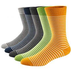 Ueither Lustigen Herren Socken Bunte Gemusterte Baumwolle Socken (Farbe 17,42-48) von Ueither