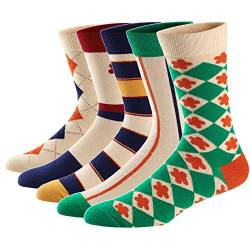 Ueither Lustigen Herren Socken Bunte Gemusterte Baumwolle Socken (Farbe 22,42-48) von Ueither
