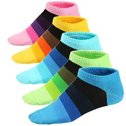 Ueither Lustigen Herren Socken Bunte Gemusterte Kurze Baumwolle Socken Sneakersocken Sportsocken 39-46 (Farbe 8) von Ueither