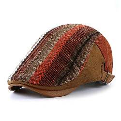 Ueither Unisex Baskenmütze Schiebermütze Gatsby Flatcap Newsboy Barett Cap von Ueither