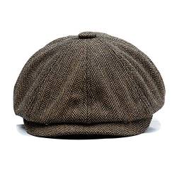 Ueither Unisex Schiebermütze Gatsby Schirmmütze 8 teilig Barett Cap Newsboy Flat Cap von Ueither