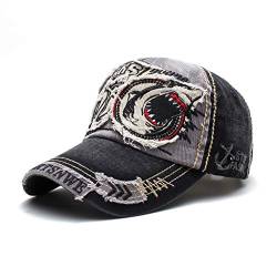 Ueither Verstellbare Cap Baseball Cap für Herren 56-60 cm (Dunkelgrau) von Ueither