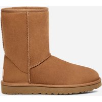 UGG® Classic Short für Herren | Warme Lammfell-Boots auf in Brown, Größe 40, Leder von Ugg