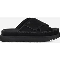 UGG® Goldenstar Cross Slide für Damen | UGG® EU in Black, Größe 40, Veloursleder von Ugg