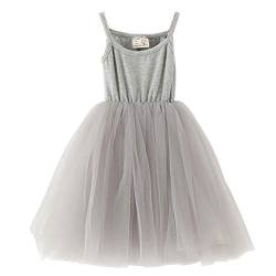 Ugitopi Baby Mädchen Kleinkind Tutu Kleid ärmellose Prinzessin Infant Tüll Kleid (A-Gray, 80) von Ugitopi