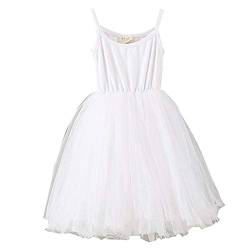 Ugitopi Baby Mädchen Kleinkind Tutu Kleid ärmellose Prinzessin Infant Tüll Kleid (A-White, 104) von Ugitopi