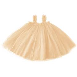 Ugitopi Baby Mädchen Kleinkind Tutu Kleid ärmellose Prinzessin Infant Tüll Kleid (B-Champagne, 120) von Ugitopi