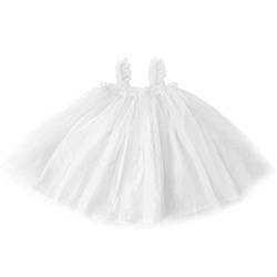 Ugitopi Baby Mädchen Kleinkind Tutu Kleid ärmellose Prinzessin Infant Tüll Kleid (B-White, 100) von Ugitopi