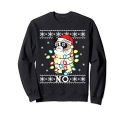 Ugly Christmas Sweater Katze Weihnachten 2020 Sweatshirt von Ugly Christmas Sweater Katze sagt Nein