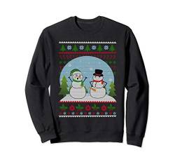 Perverser Schneemann Ugly Christmas Sweater Sweatshirt von Ugly Christmas Sweater