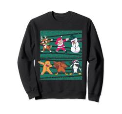 Dabbing Weihnachtsmann Schneemann Weihnachts Sweatshirt von Ugly Christmas Weihnachten Geschenk