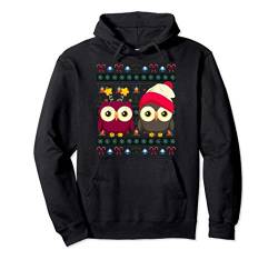Kauz Tier Weihnachten Geschenk Ugly Christmas Eule Pullover Hoodie von Ugly Christmas Weihnachten T-Shirts & Geschenke