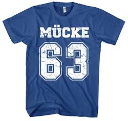 Mücke 63 Herren T-Shirt | Football Shirt Kult Weltkulturerbe | M1 Blau (S) von Uglyshirt