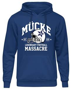 Uglyshirt Mücke 63 Herren Kapuzenpullover | Football Hoodie Kult Weltkulturerbe Pullover | M2 Blau (L) von Uglyshirt