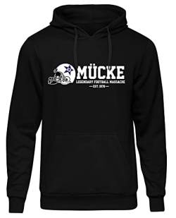 Uglyshirt Mücke 63 Herren Kapuzenpullover | Football Hoodie Kult Weltkulturerbe Pullover | M3 Schwarz (XL) von Uglyshirt