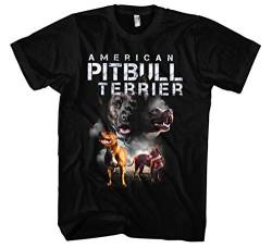 American Pitbull Terrier Herren T-Shirt | Pitbull Tshirt Herren - Dog Shirt - Hunde Shirt Herren - Pittbull Hund | M5 (XXL) von Uglyshirt87