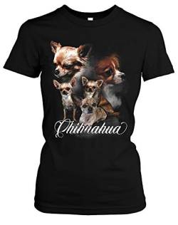 Chihuahua Damen Girlie T-Shirt | Chihuahua Tshirt Damen - Dog Shirt - Hunde Shirt Damen - Chihuahua Hund | M5 (M) von Uglyshirt87