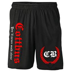 Cottbus Kranz Shorts | Fussball Sport Ultras Kurze Hose Sporthose (XL, Schwarz Kranz M2) von Uglyshirt87